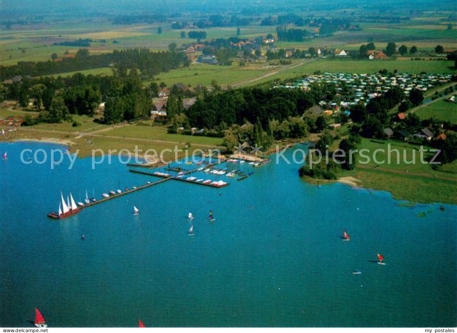 Lembruch am Duemmersee Fliegeraufnahme