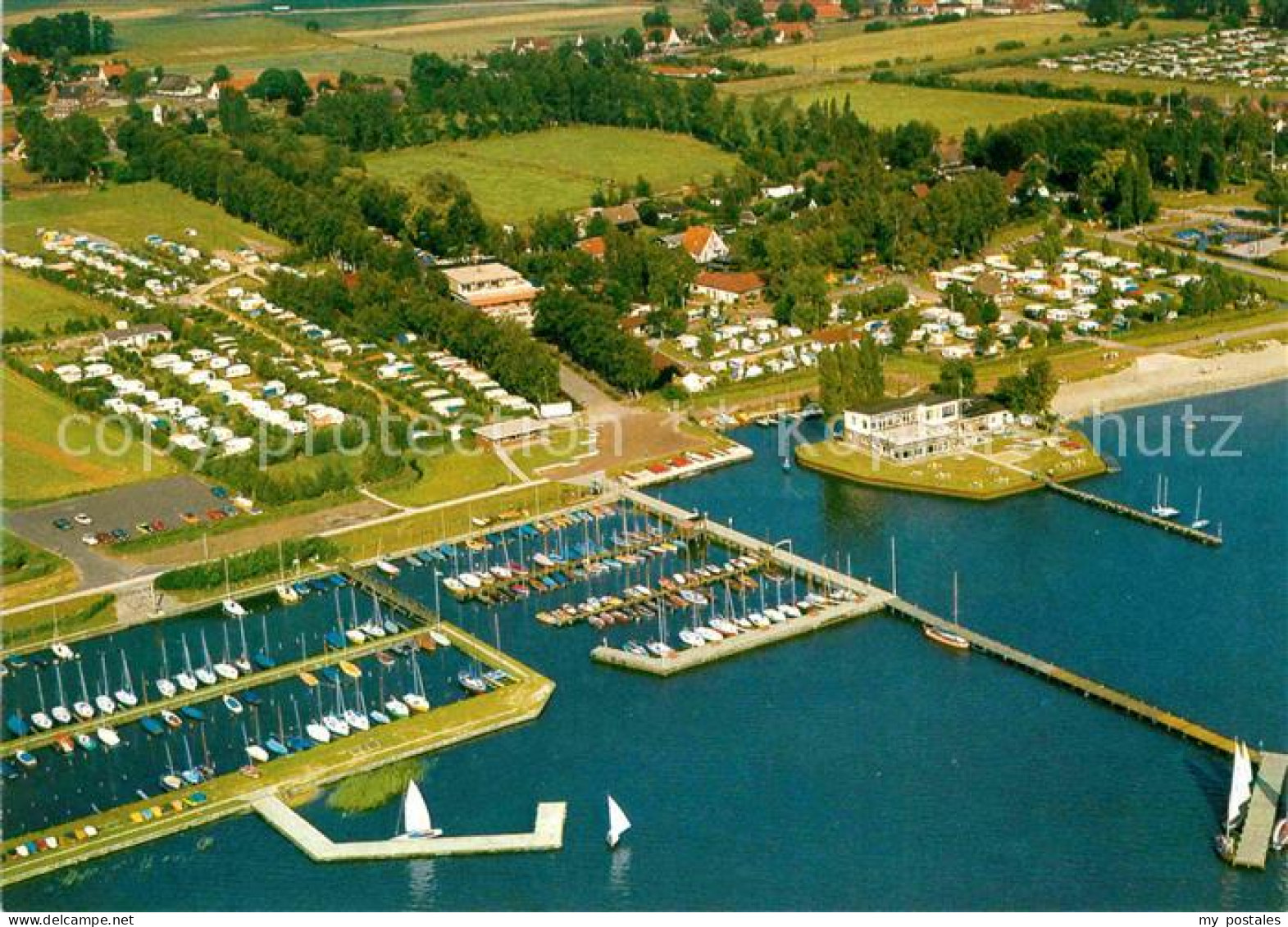 Lembruch Hotel Restaurant Cafe Seeblick Campingplatz Bootsanlegestelle