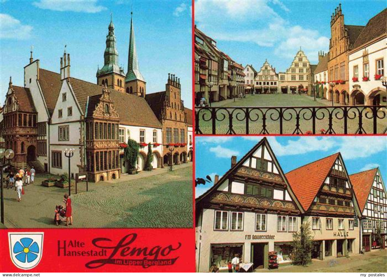 Lemgo NRW Rathaus Markt Fussgaengerzone