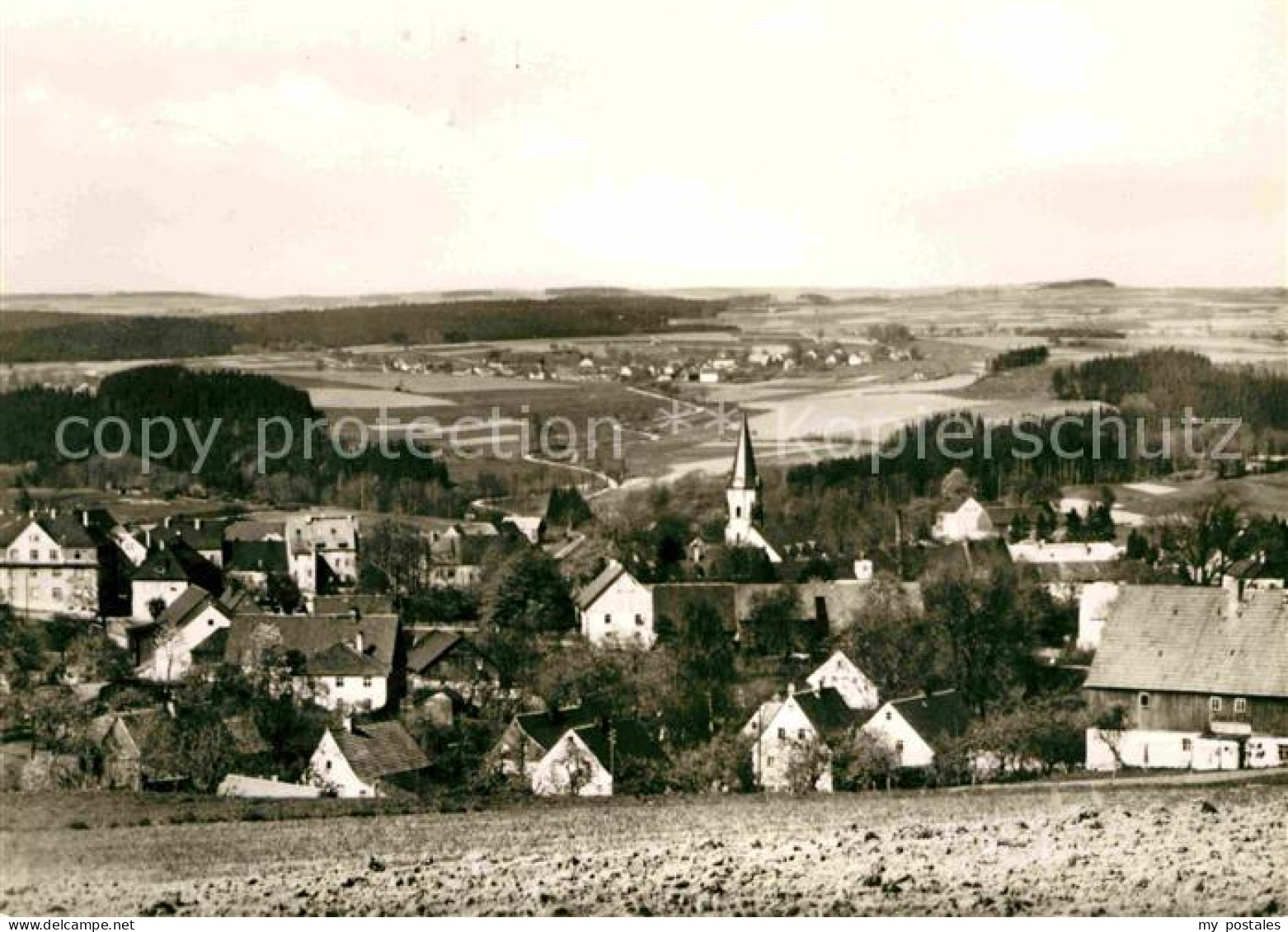 Lengefeld Erzgebirge Panorama