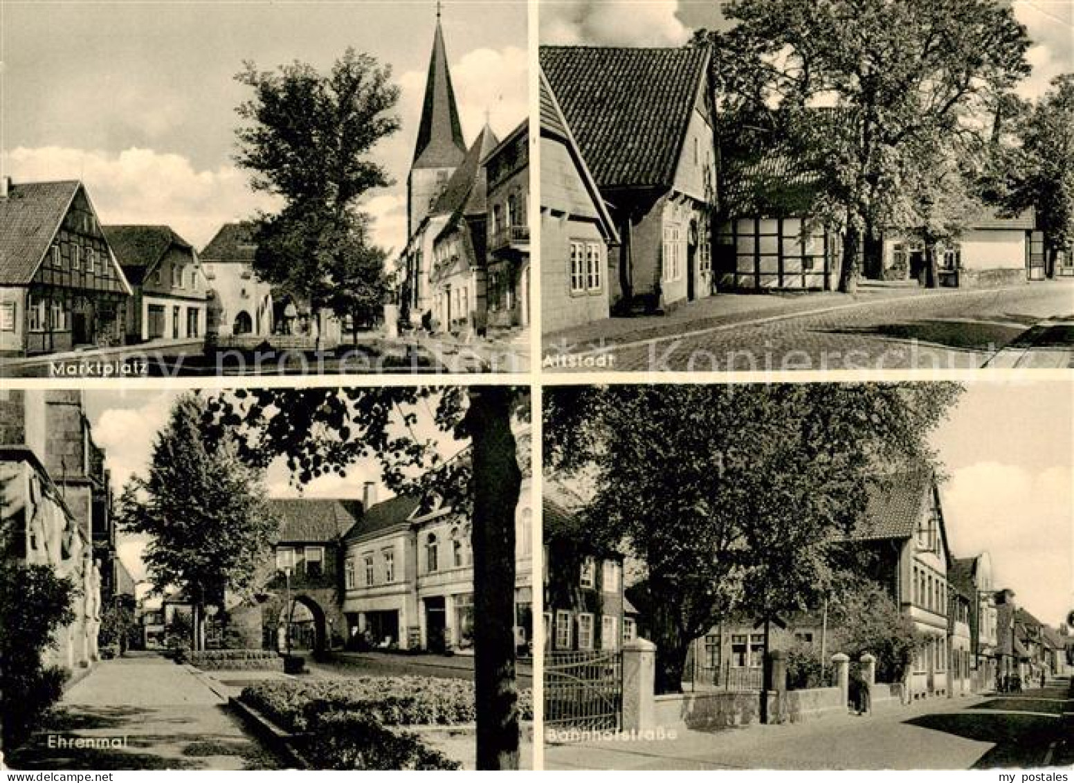 Lengerich Westfalen Marktplatz Altstadt Ehrenmal Bahnhofstrasse