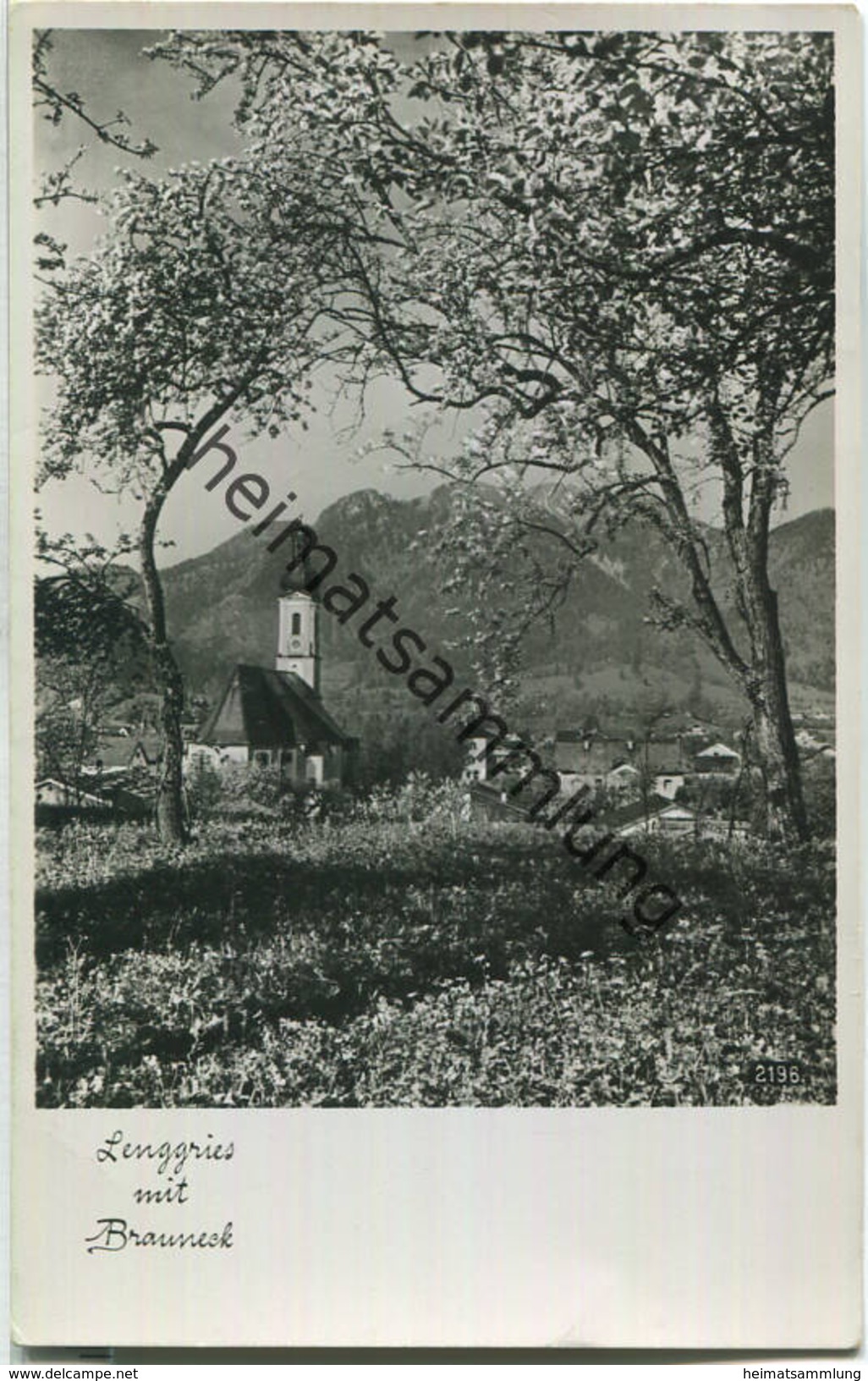 Lenggries - Brauneck - Foto-Ansichtskarte