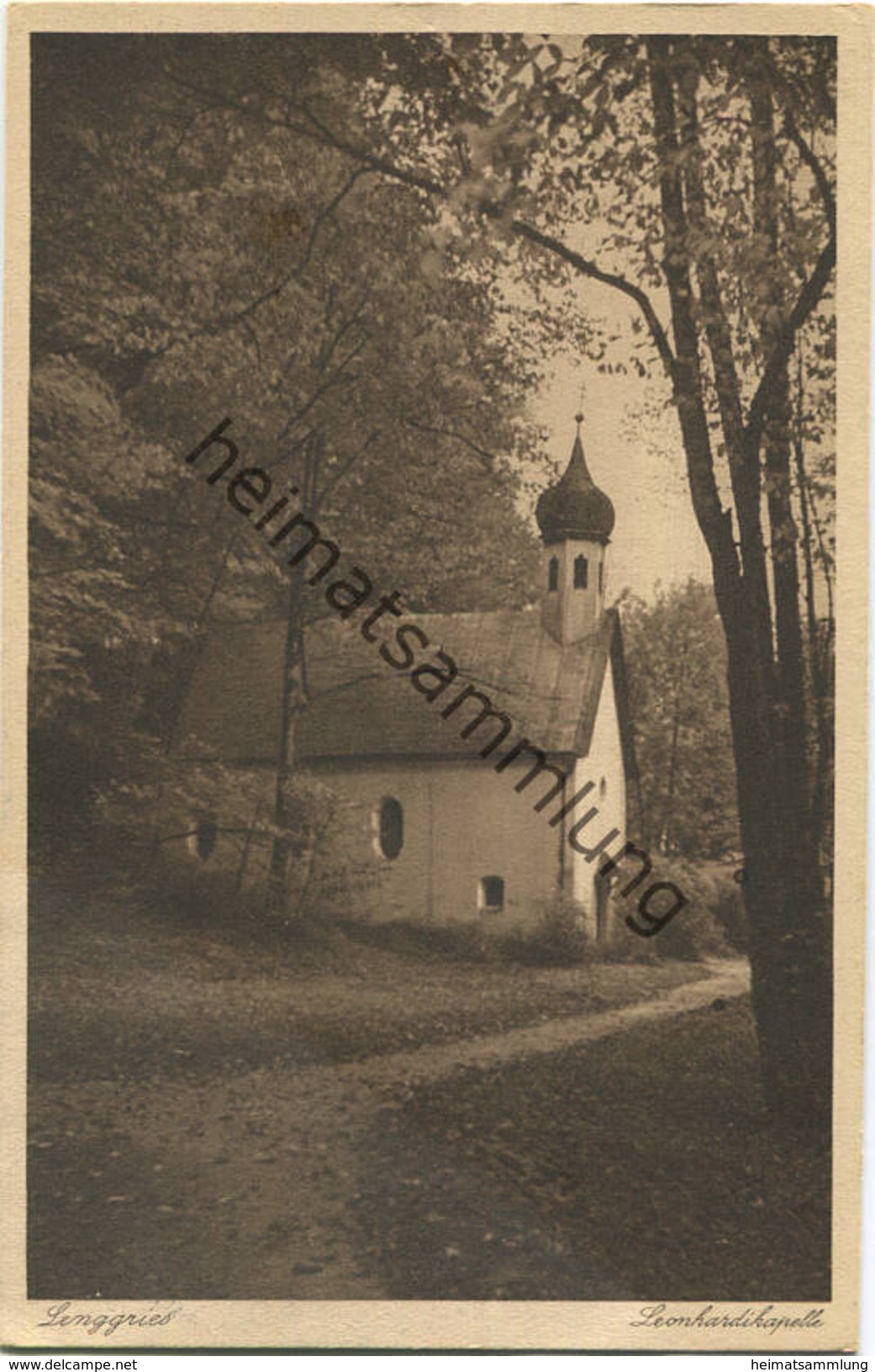Lenggries - Leonhardikapelle - Verlag Math. Weindl Lenggries gel. 1935
