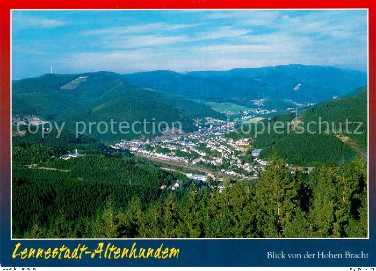 Lennestadt Blick von der Hohen Bracht