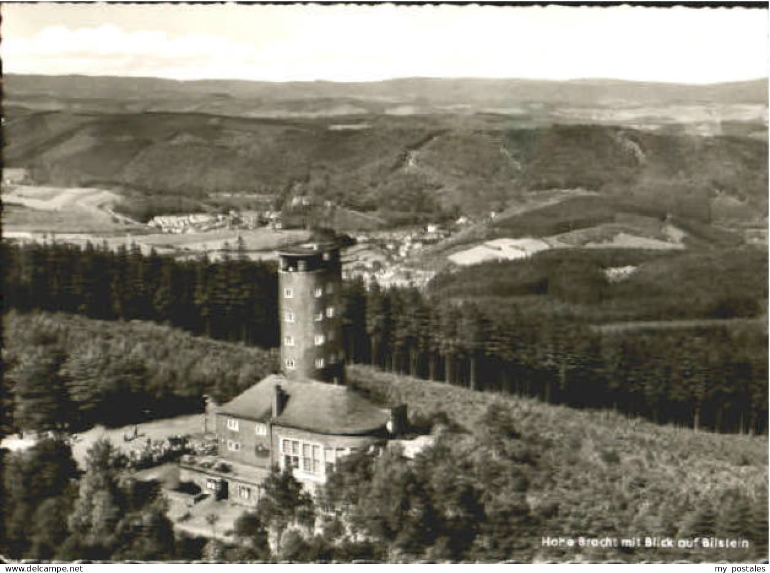 Lennestadt Hohe Bracht Fliegeraufnahme ungelaufen ca. 1965