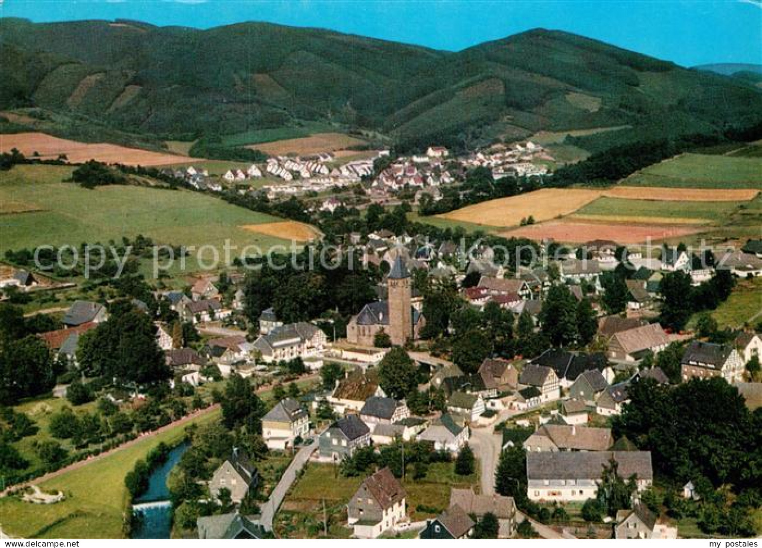 Lennestadt Luftkurort Fliegeraufnahme