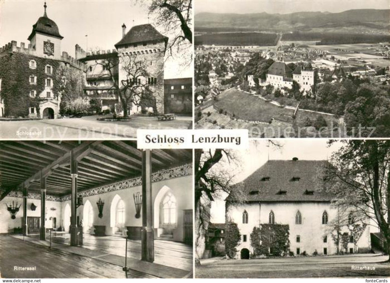 Lenzburg AG Schloss Lenzburg Schlosshof Rittersaal Ritterhaus