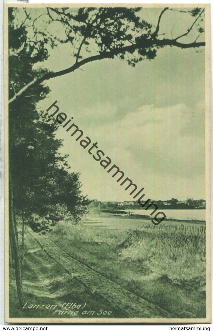Lenzen an der Elbe - Partie am See - Verlag G. Mertens Lenzen 20er Jahre