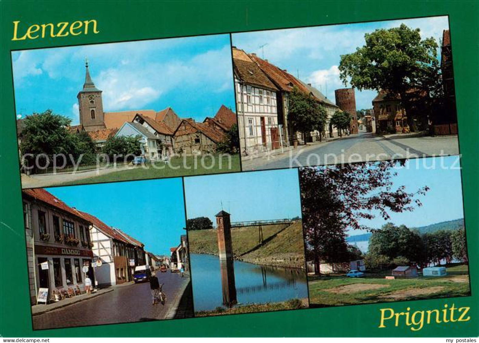 Lenzen Elbe Kirche Orts und Teilansichten