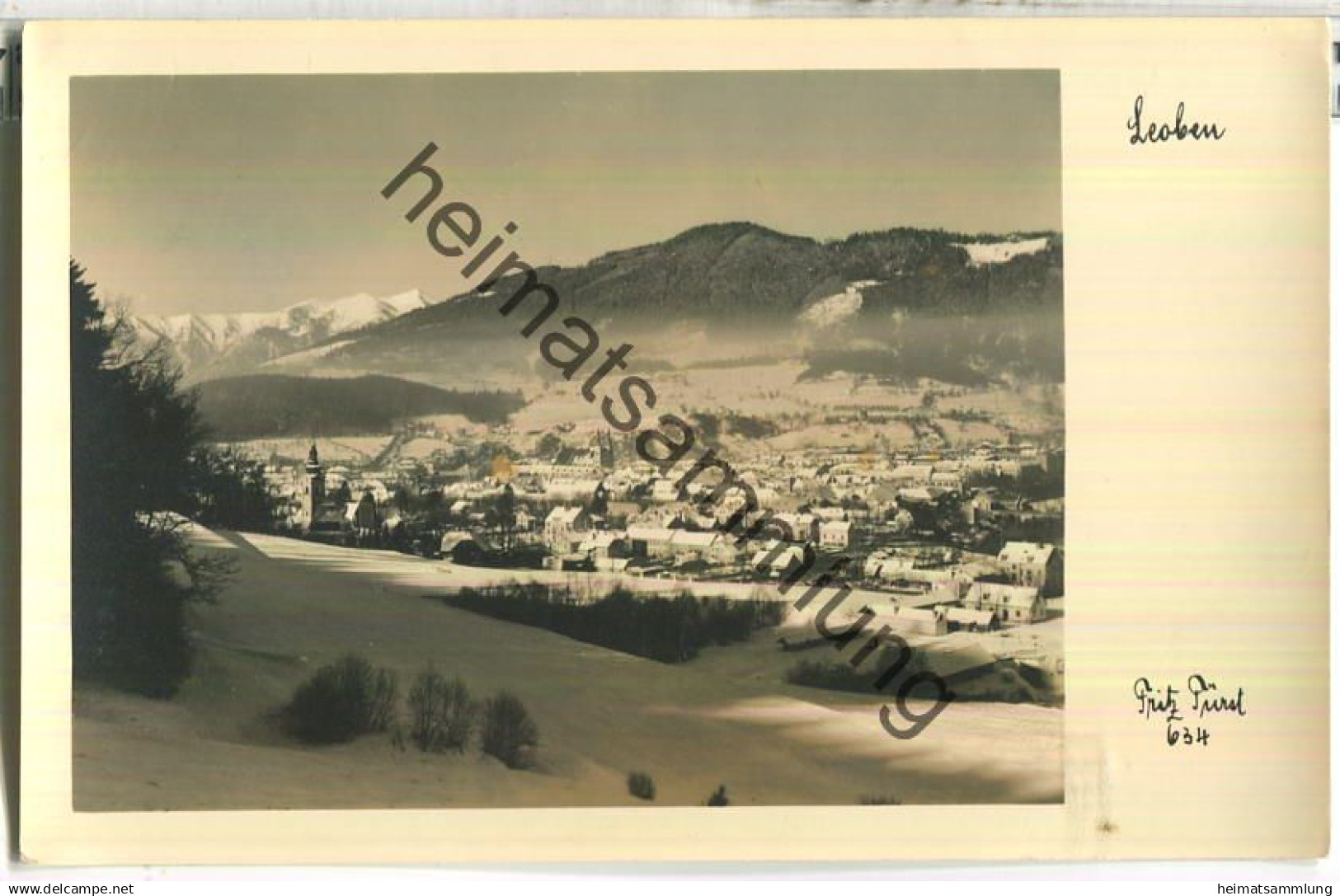 Leoben - Foto-Ansichtskarte - Verlag Fritz Fürst Leoben