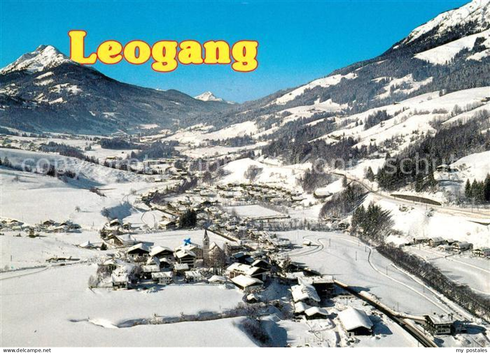 Leogang Fliegeraufnahme