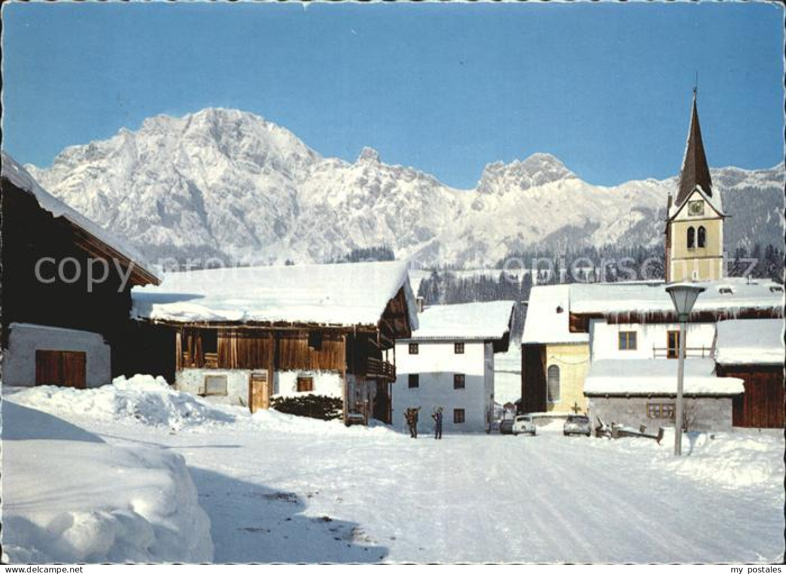 Leogang Ortspartie mit Steinberge