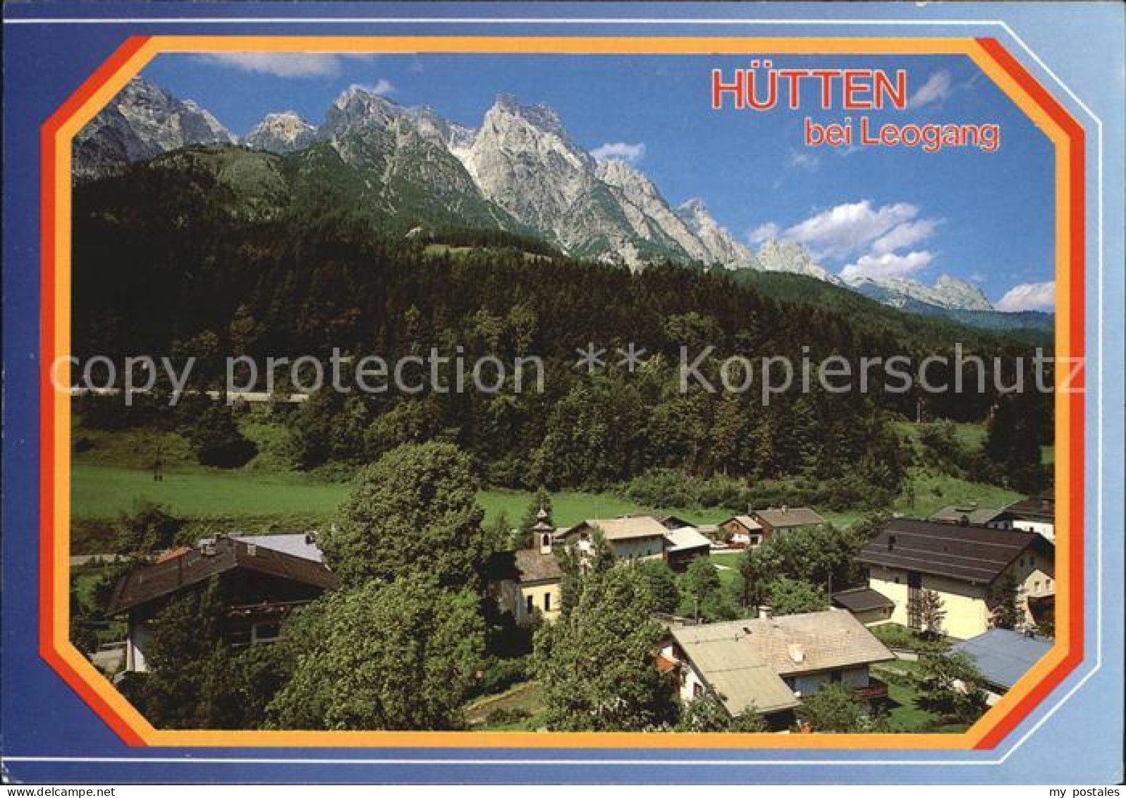 Leogang Teilansicht von Huetten