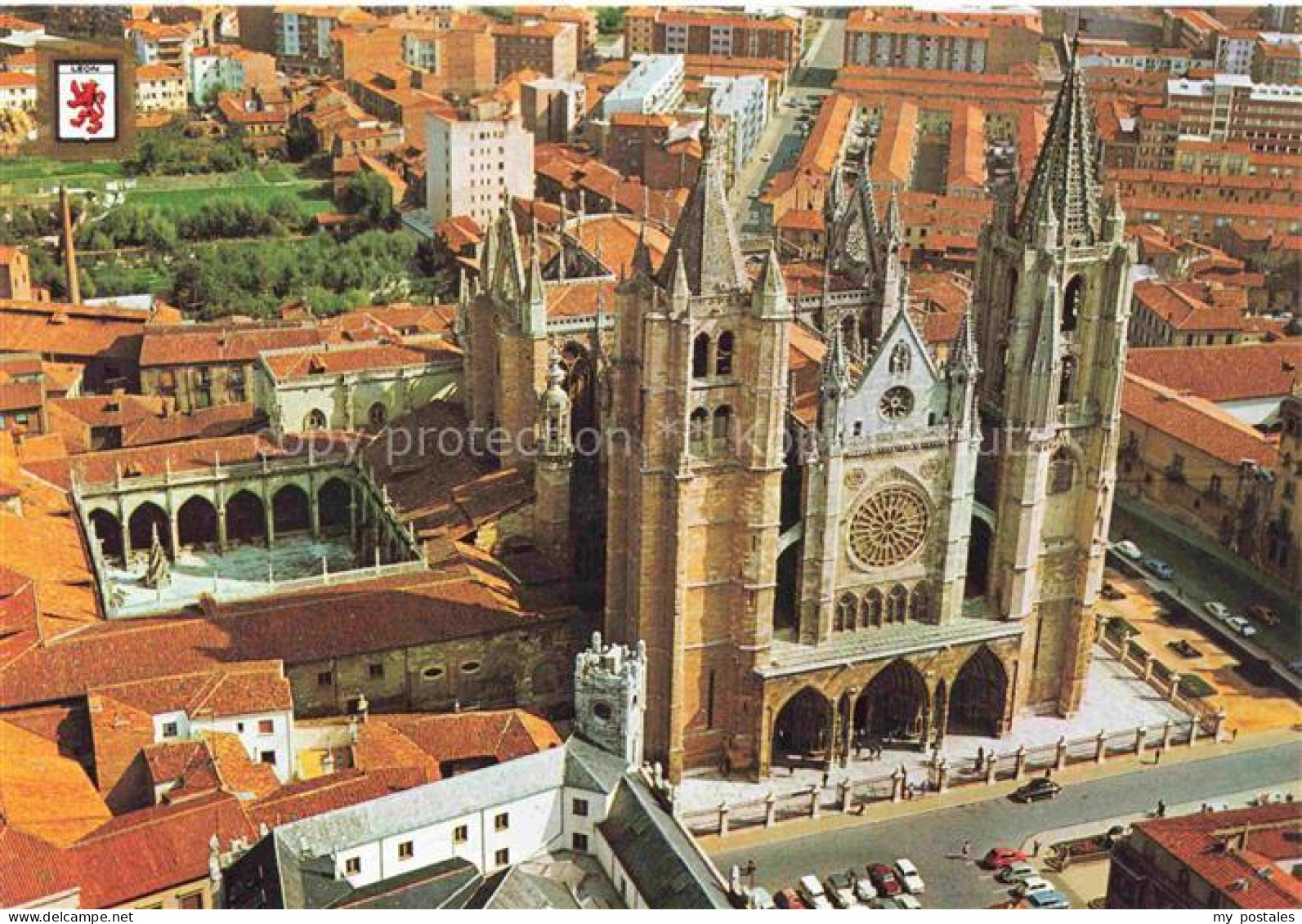 Leon Castilla y Leon ES Catedral vista aérea