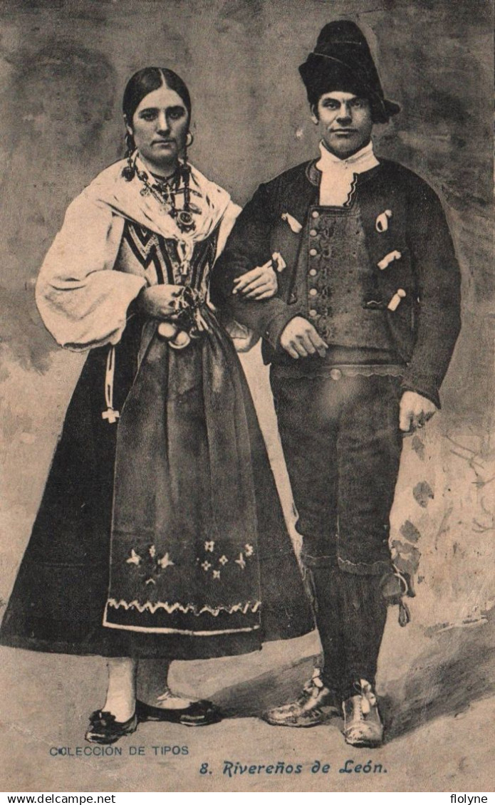 leon - rivereños de leon - tipos folklore - espagne españa