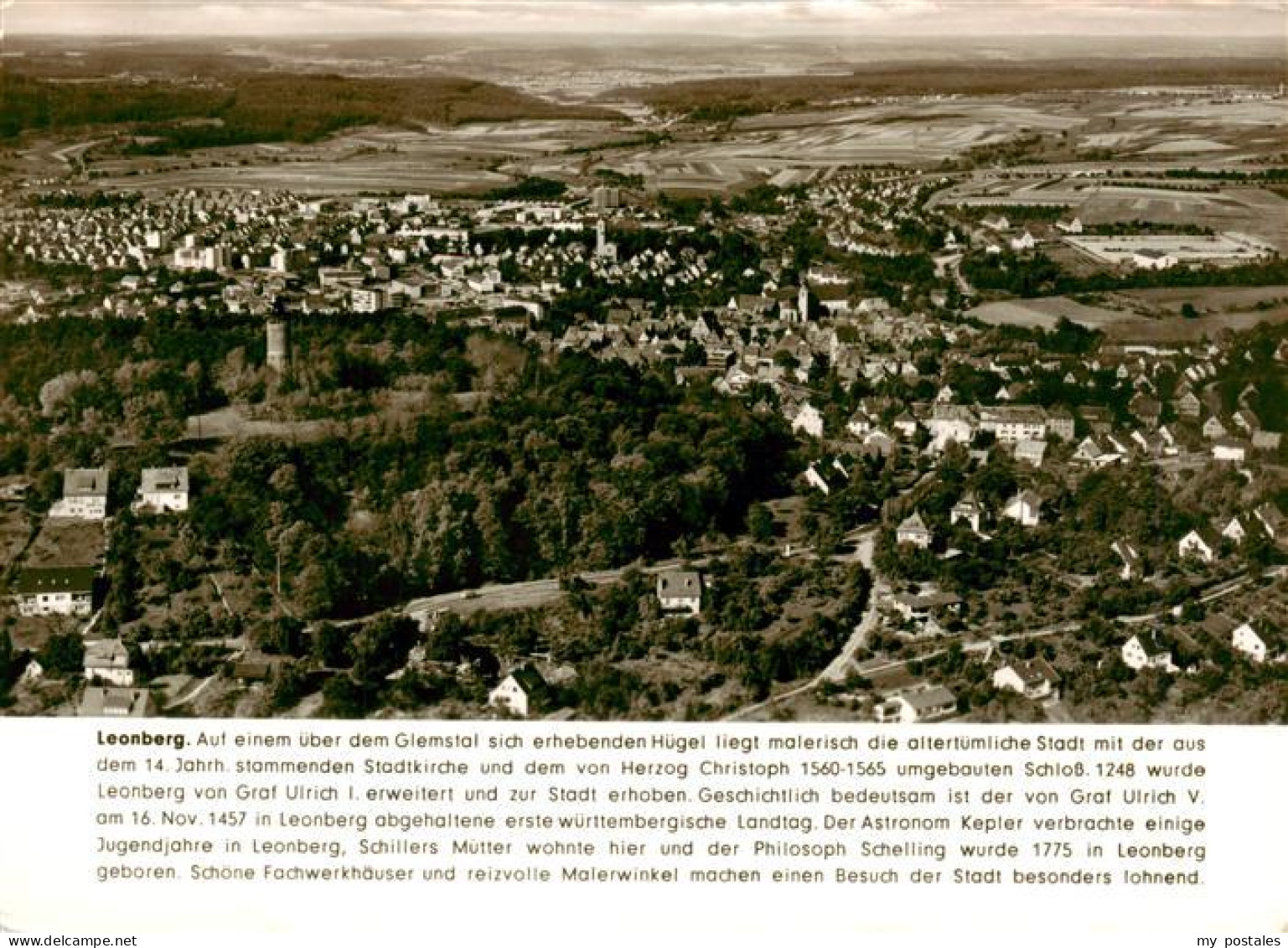 Leonberg  Wuerttemberg Fliegeraufnahme