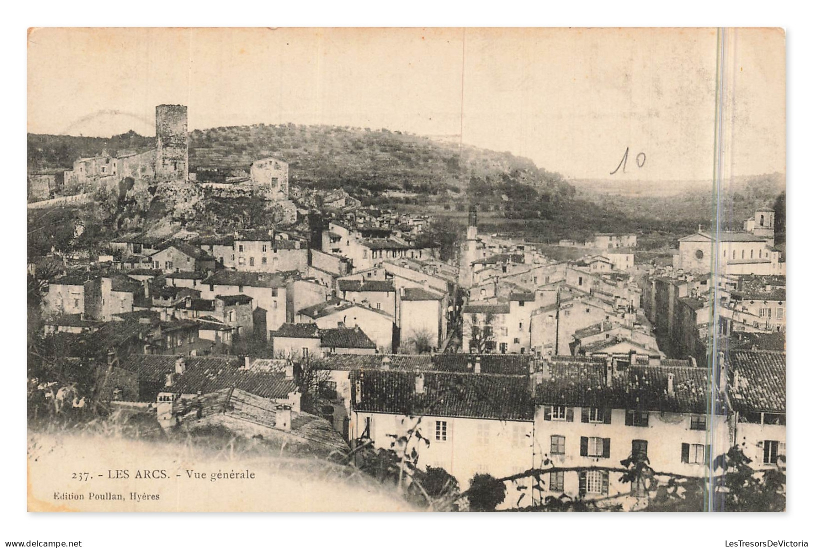 Les Arcs (Var) – Vue générale – carte postale ancienne