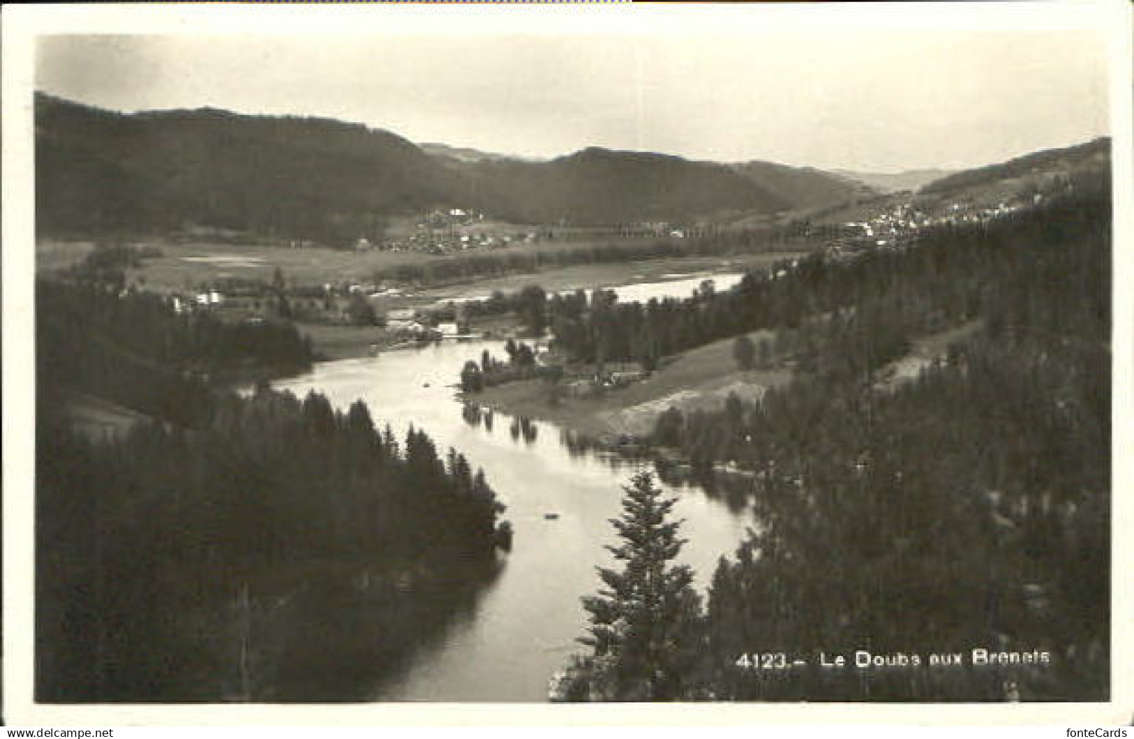 Les Brenets Le Doubs aux Brenets  x 1940