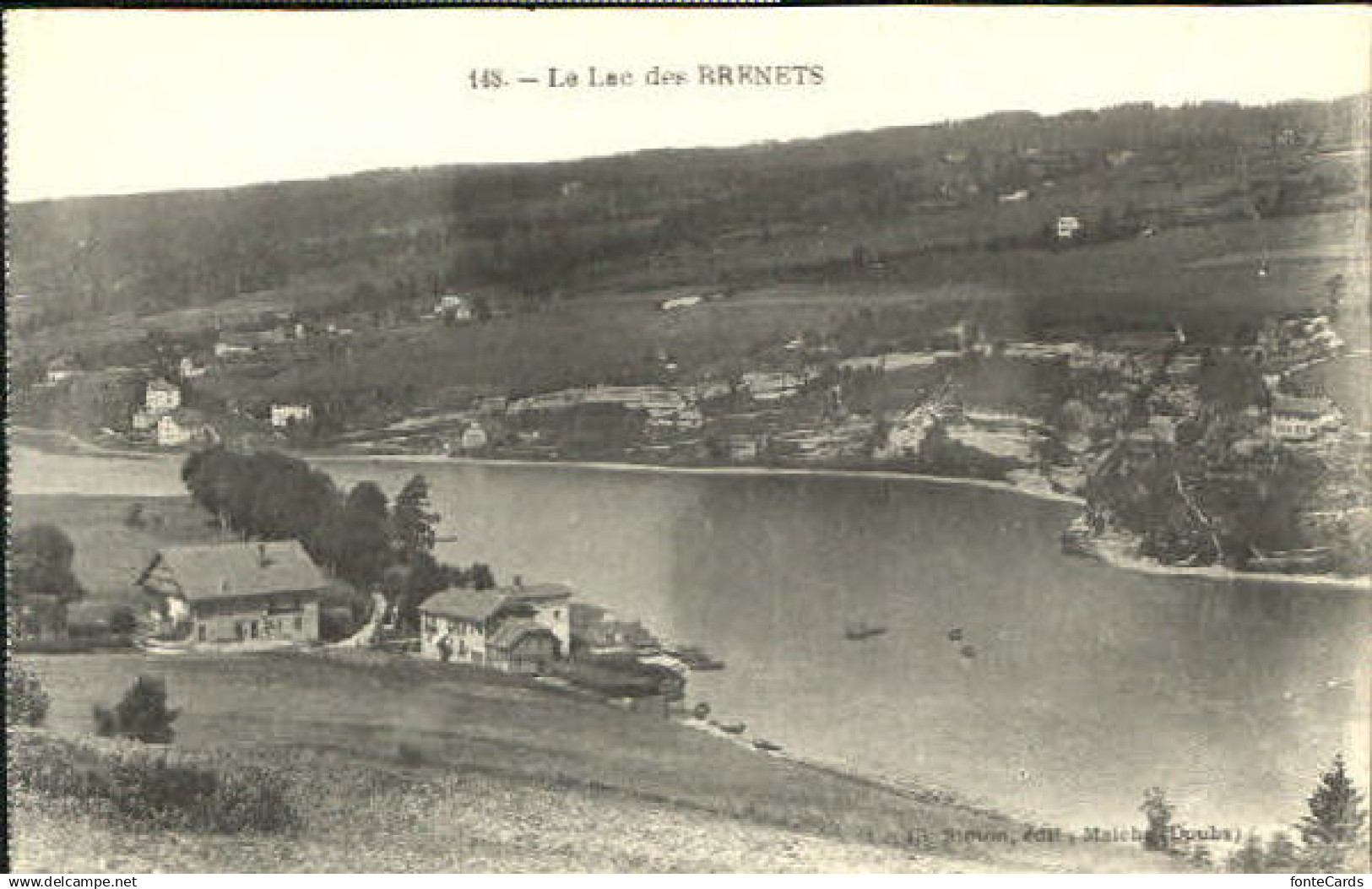Les Brenets Le Lac des Brenets  ungelaufen ca. 1910