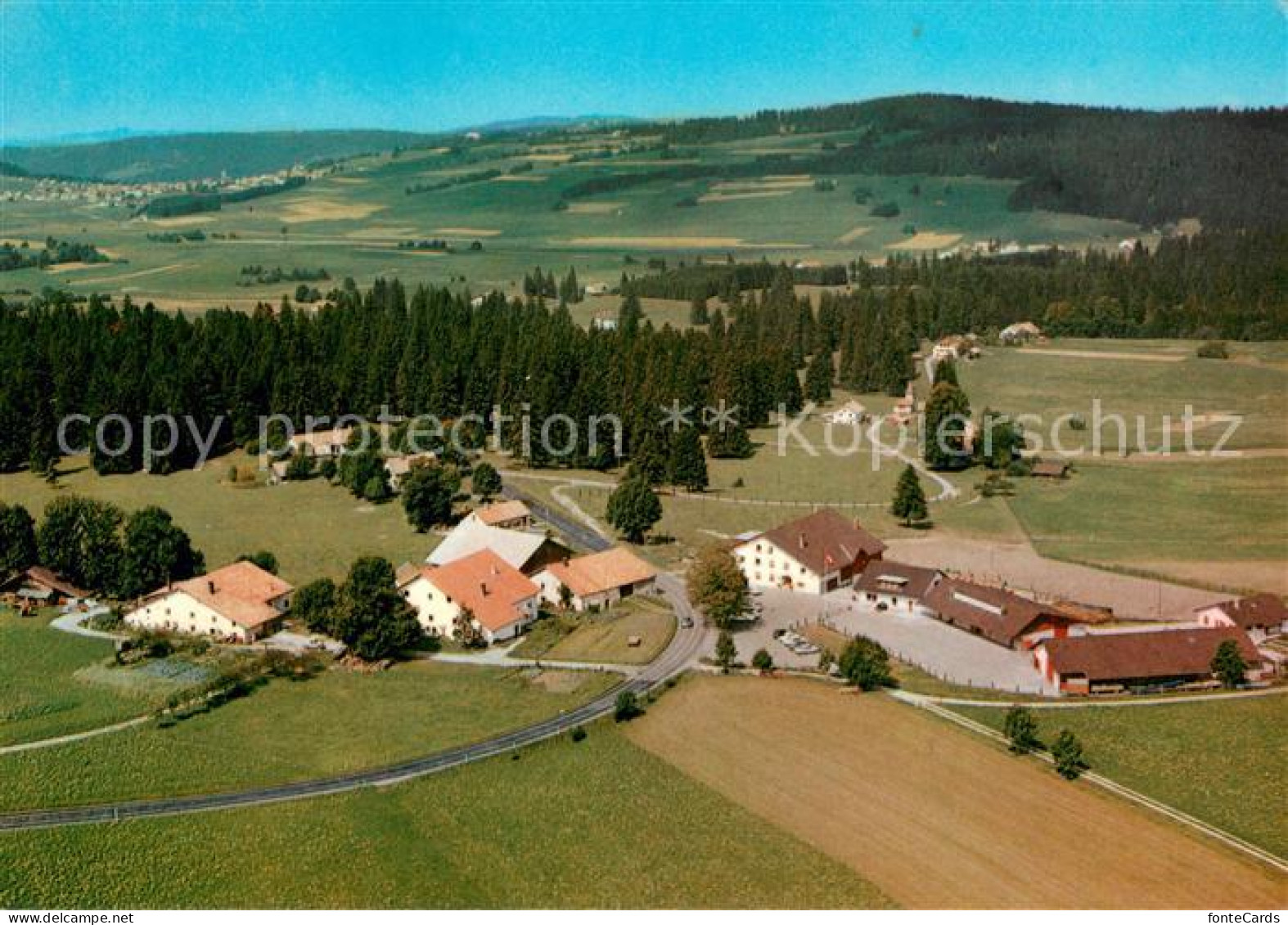 Les Breuleux Fondation pour le cheval Le Roselet Vue aerienne