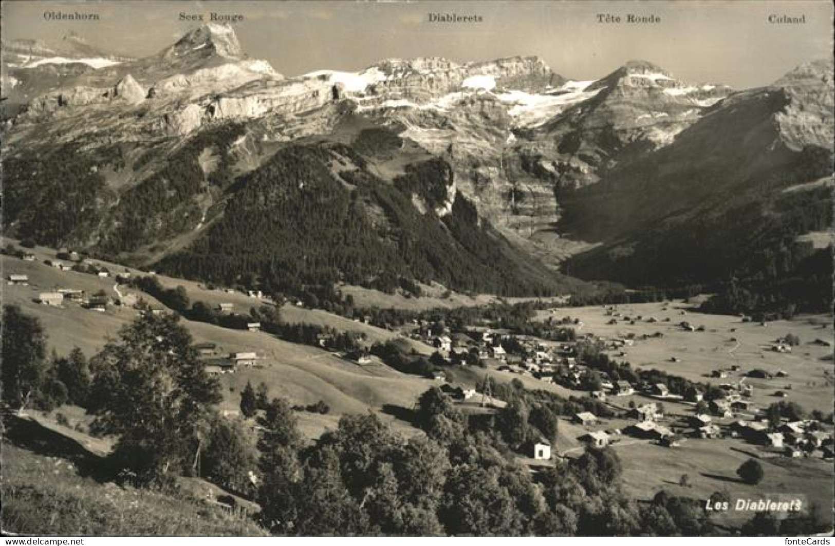 Les Diablerets Diablerets Gesamtansicht