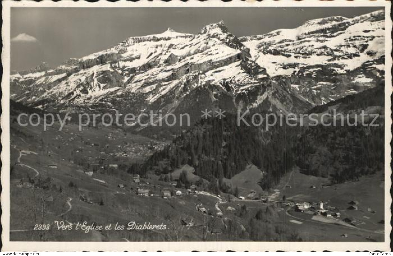 Les Diablerets Vers l'Eglise et Les Diablerets