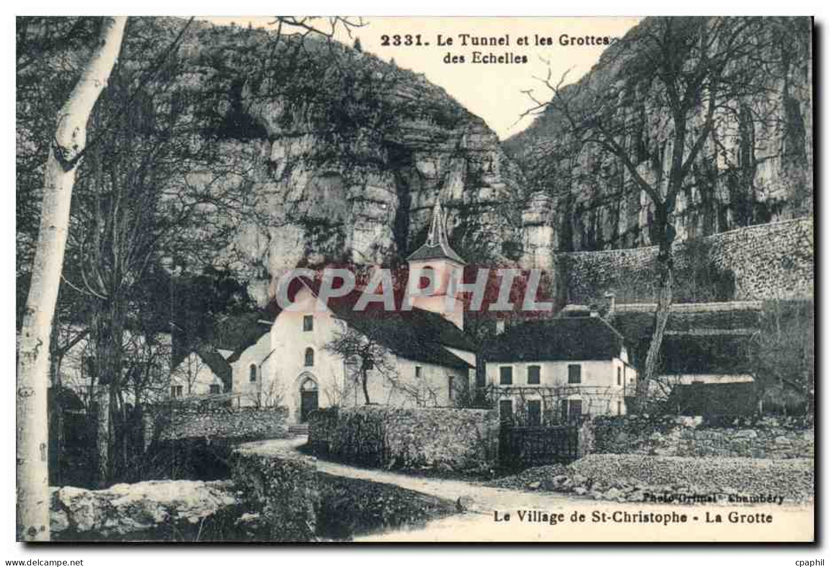 Les Echelles - Le Tunnel et les Grottes - CPA