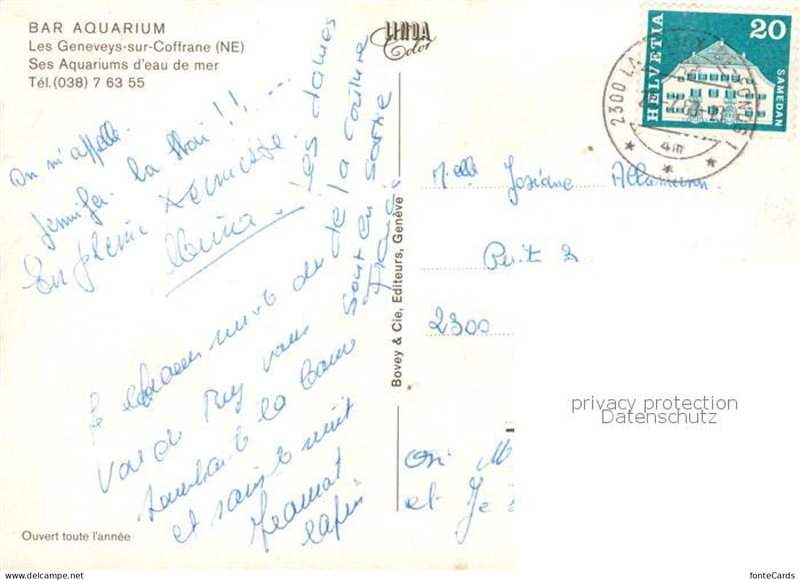 Les Geneveys-sur-Coffrane Ses Aquariums d’eau de mer