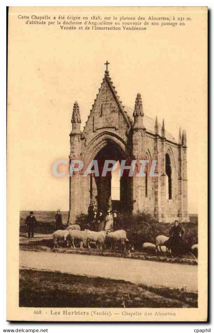 Les Herbiers CPA Chapelle des Alouettes (moutons)