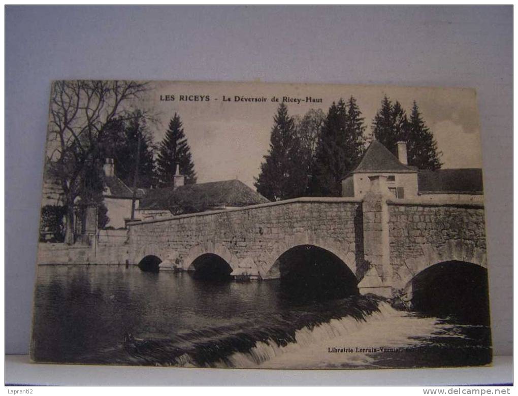 LES RICEYS (AUBE) LE DEVERSOIR DE RICEY-HAUT.