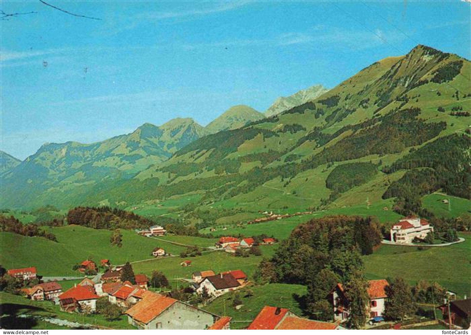 Les Sciernes-d Albeuve FR Panorama et Vanil-Noir