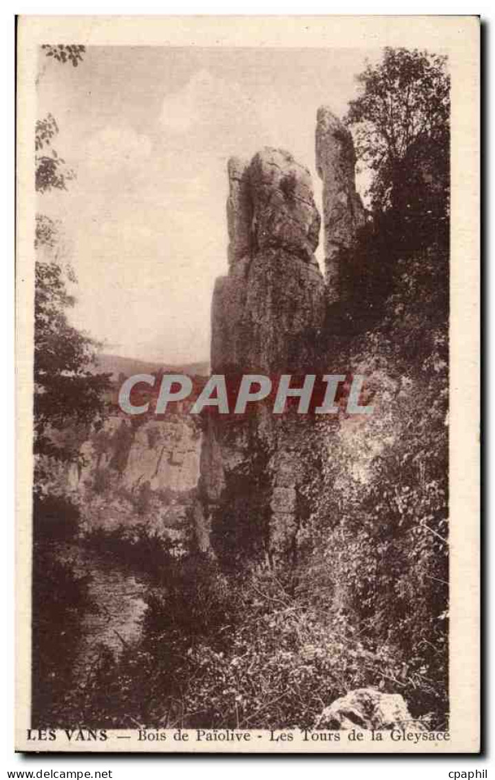 Les Vans - Les Tours de la Gleysace - CPA