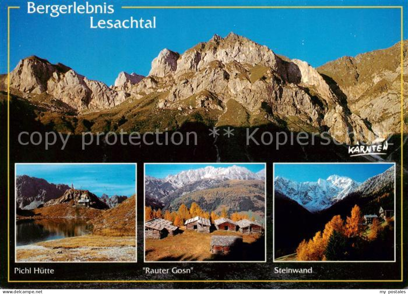 Lesachtal Kaernten AT Pichl Huette Rauter Gosn Steinwand