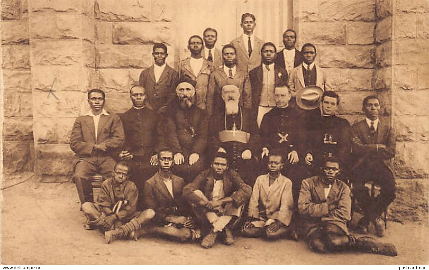 LESOTHO Basutoland - Father Venez and native seminarists - Publ. By the Missionary Oblates of Mary Immaculate