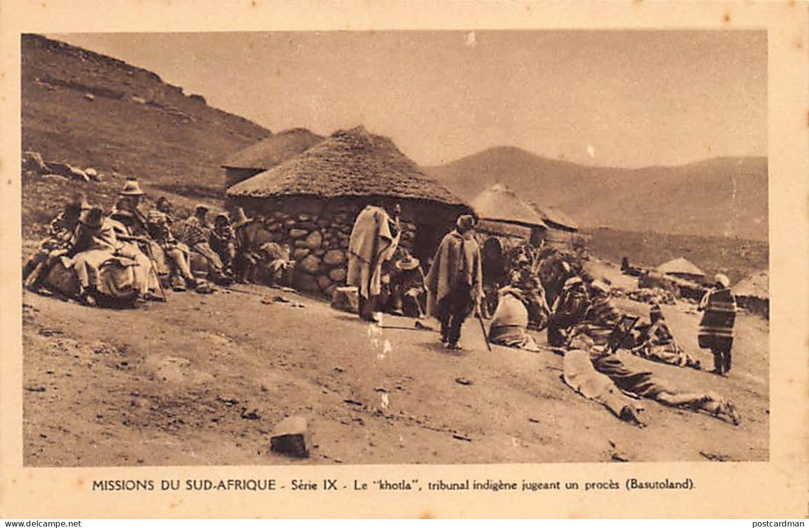 LESOTHO Basutoland - The Native Court - Missions of South Africa - Publ. Missionary Oblates of Mary Immaculate - Serie V