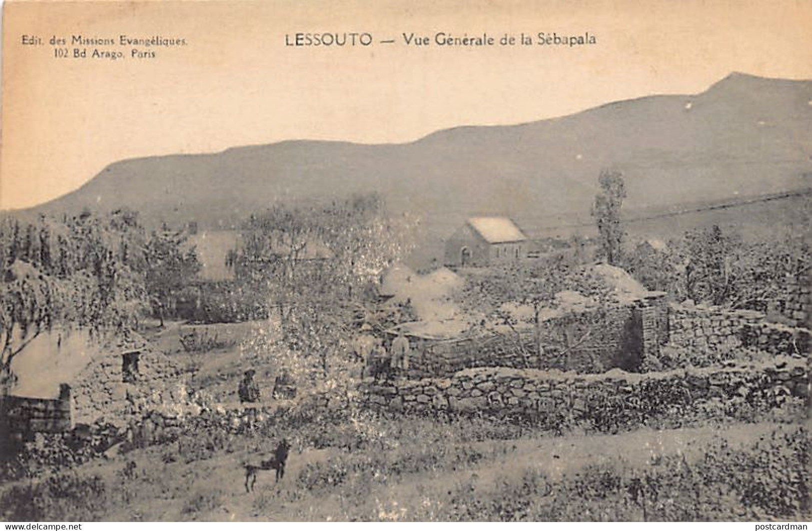 Lesotho - SEBAPALA Quthing District - General view - Publ. Society of Evangelical Missions