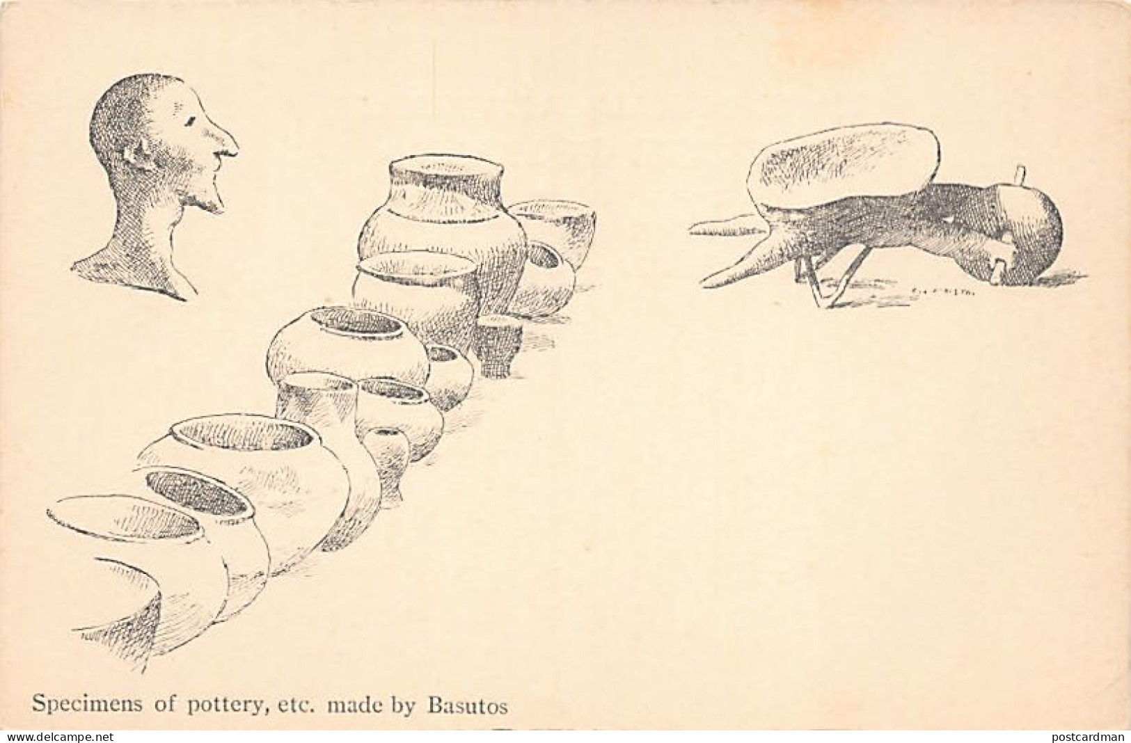 Lesotho - Specimens of pottery made by Basutos - Publ. Morija Printing Office 14