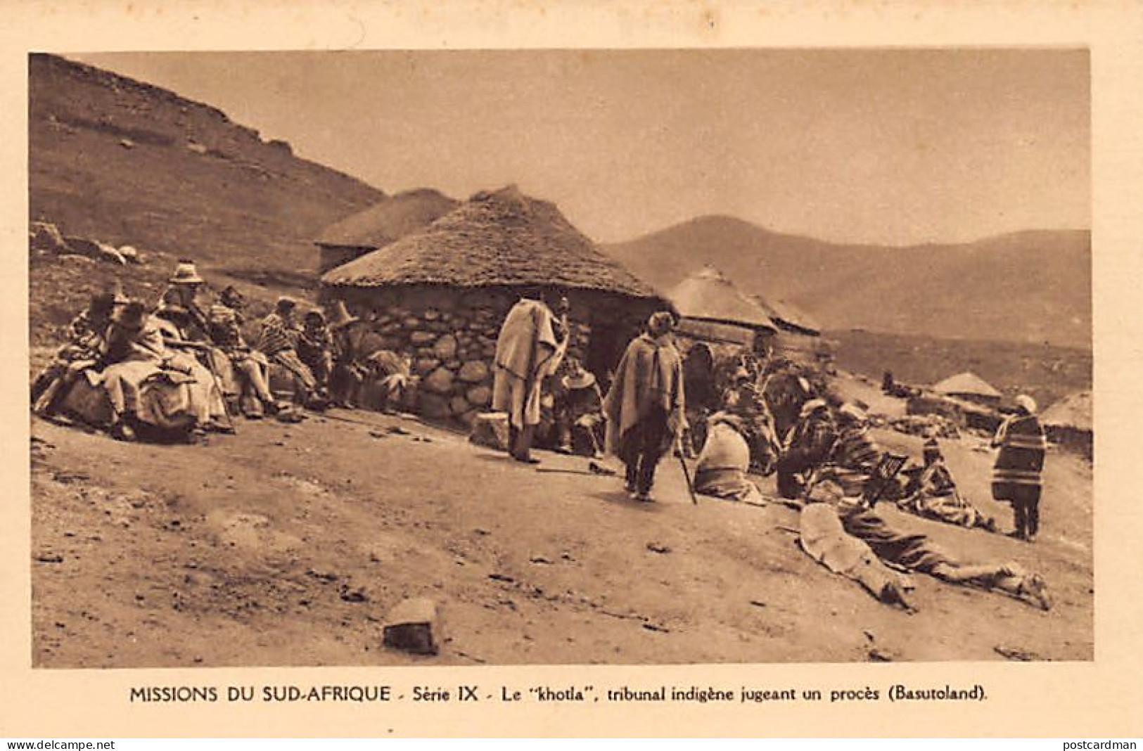 Lesotho - The indigenous court - Publ. Missions of South Africa - Missionary Oblates of Mary Immaculate Serie IX