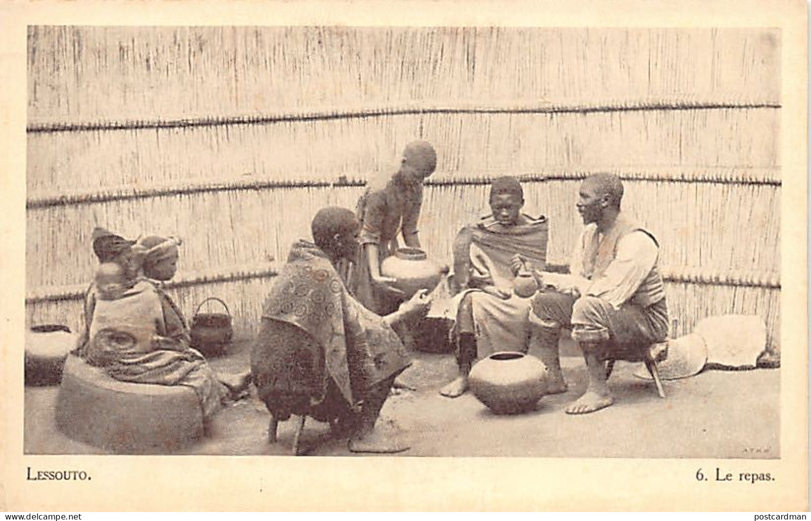 Lesotho - The meal - Publ. Society of Evangelical Missions - Morija Book Depository