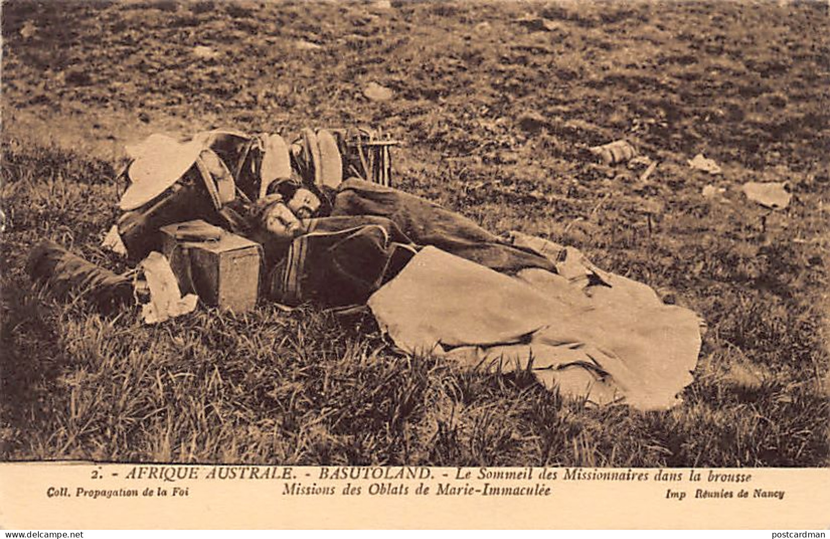 Lesotho - The sleep of missionaries in the bush - Publ. Missionary Oblates of Mary Immaculate 2