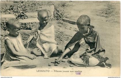 Basutoland Lesotho Little Girls Play 1922