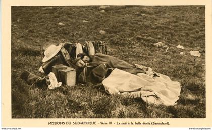 Basutoland Lesotho Missionaries Sleeps on Field