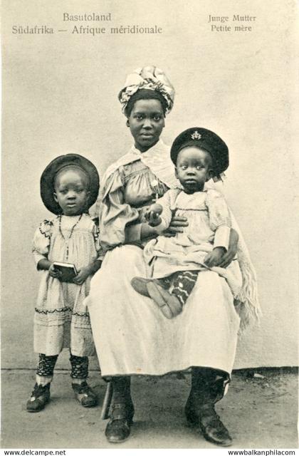 Basutoland Lesotho Mother and Children