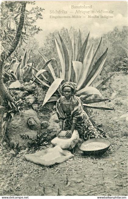 Basutoland Lesotho Native Mill Bread Making