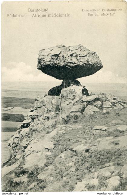 Basutoland Lesotho Rare Rock Formation
