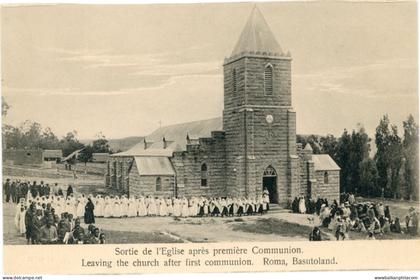 Basutoland Lesotho Roma Church First Communion