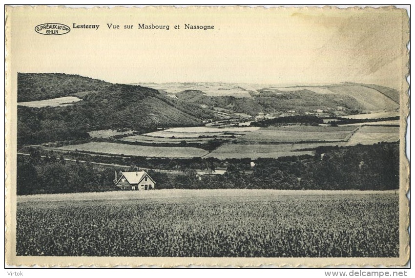 Lesterny  :  vue sur Masbourg et Nassogne