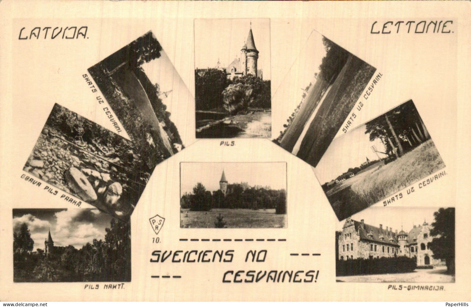 Letland Latvia - Cesvaine - Sveiciens no Cesvaines