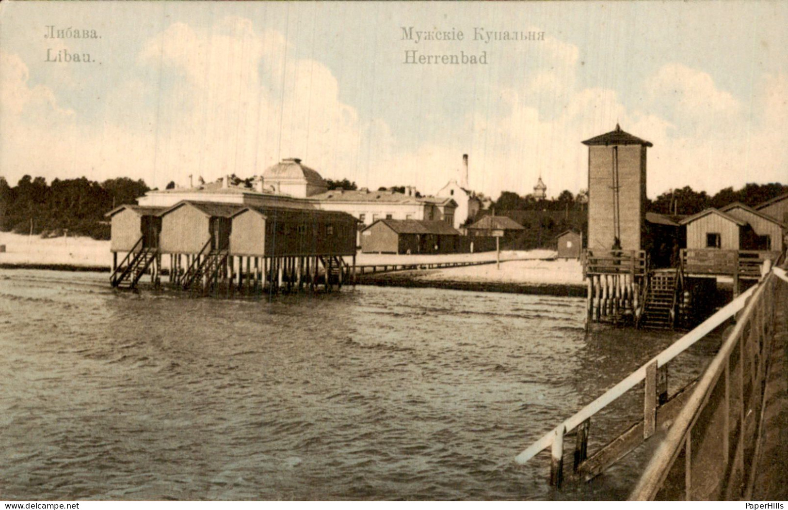 Letland Latvia - Libau - Herrenbad