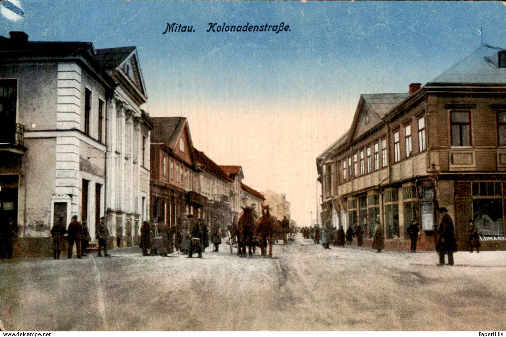 Letland Latvia - Mitau - Kolonadenstraße